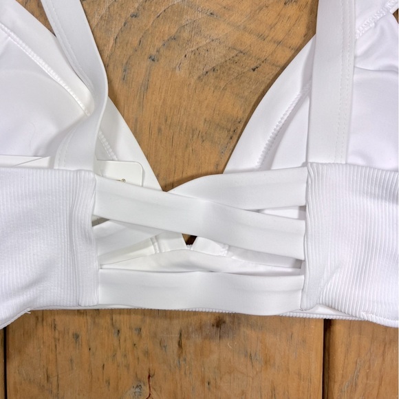 L*Space | Ribbed Vera Bikini Top In White - Picture 6 of 8